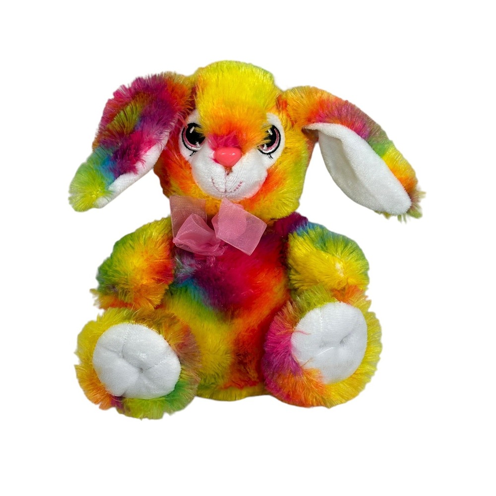 EASTER RABBIT 11" Neon Tie Die PUBLIX Plush Stuffed Animal Bright